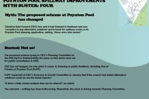 Myth Four: The proposed scheme at Poynton Pool has changed